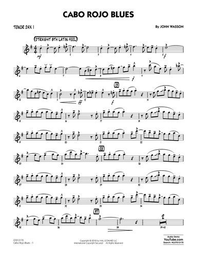Cabo Rojo Blues - Tenor Sax 1