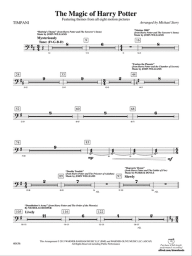 The Magic of Harry Potter: Timpani