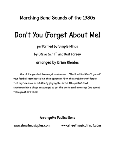 Don't You (forget About Me)