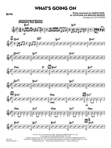 What's Going On (arr. Les Hooper) - Guitar