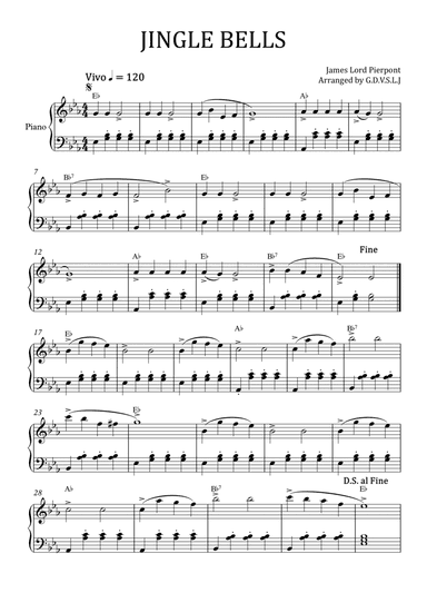 Jingle Bells in Eb Major