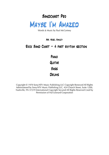 Maybe I'm Amazed