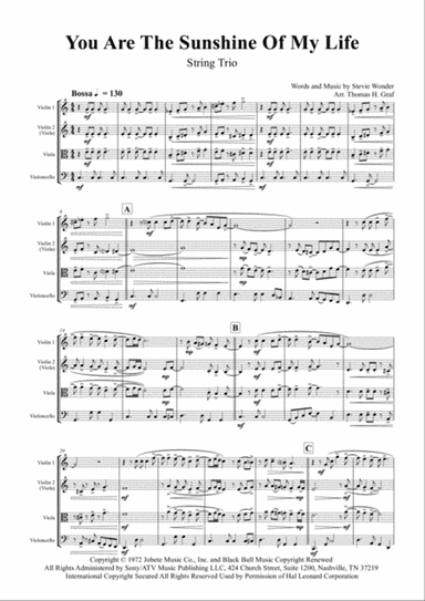 You Are The Sunshine Of My Life