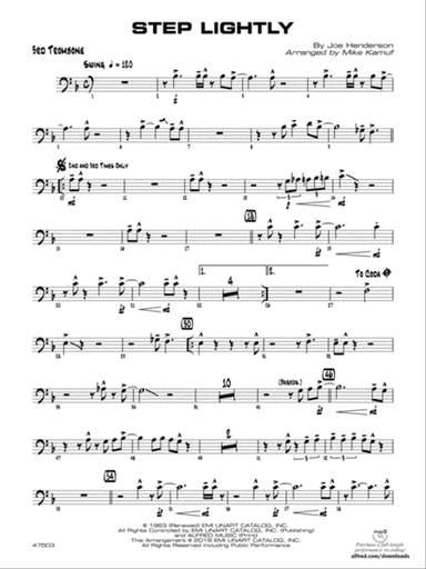 Step Lightly: 3rd Trombone