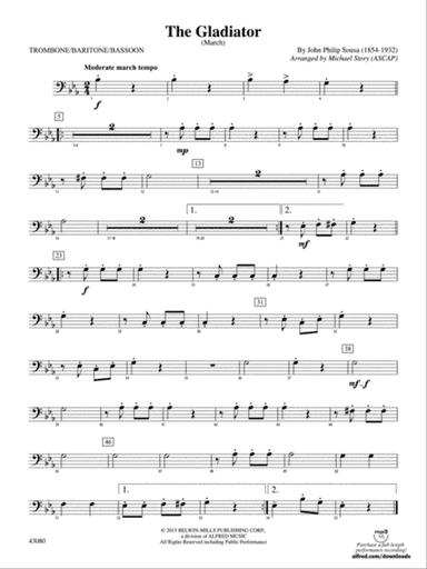 The Gladiator: 1st Trombone
