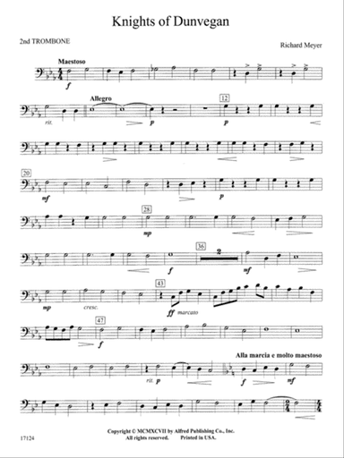Knights of Dunvegan: 2nd Trombone