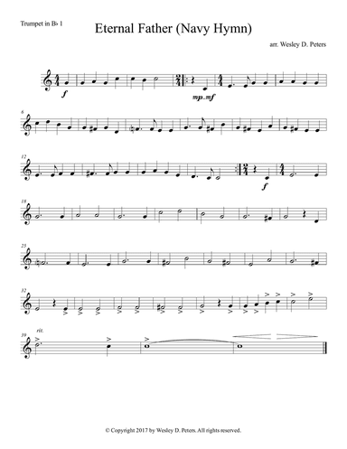 Eternal Father, Strong to Save (Navy Hymn)
