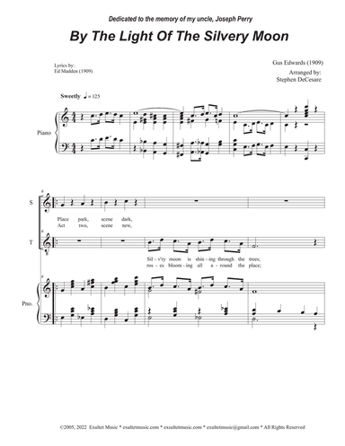 By The Light Of The Silvery Moon (Duet for Soprano and Tenor solo)