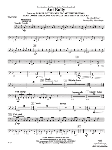 The Ant Bully, Selections from: Timpani