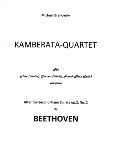Kamberata-Quartet after Beethoven's piano sonata op.2,No.2.