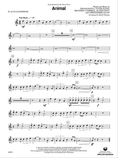 Animal: E-flat Alto Saxophone