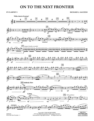 On to the Next Frontier - Bb Clarinet 1