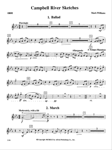 Campbell River Sketches: Oboe
