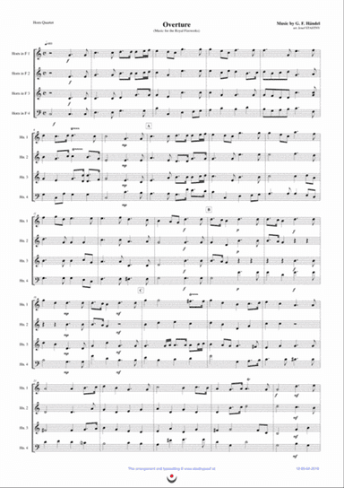 Overture (Music for the Royal Fireworks)