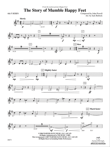 The Story of Mumble Happy Feet: 4th F Horn