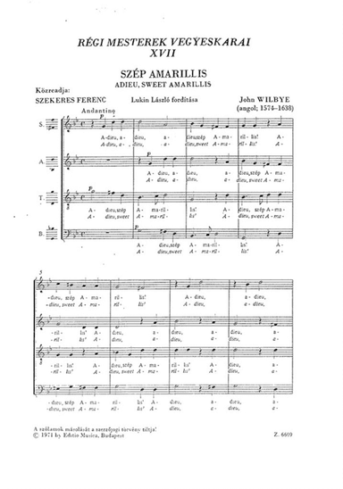 Old Masters' Mixed Choruses V17