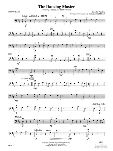 The Dancing Master: String Bass