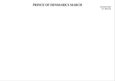 Prince Of Denmark's March