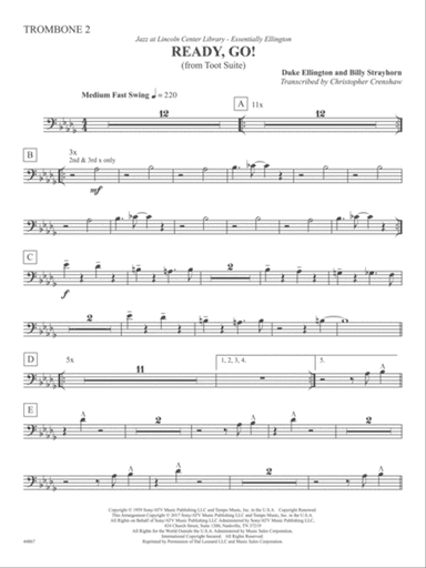 Ready, Go! from Toot Suite: 2nd Trombone