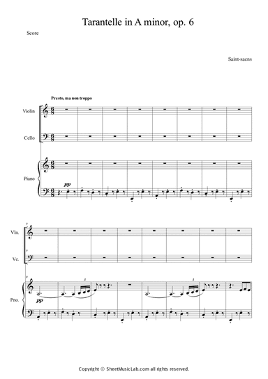 Tarantelle in A minor, op.6