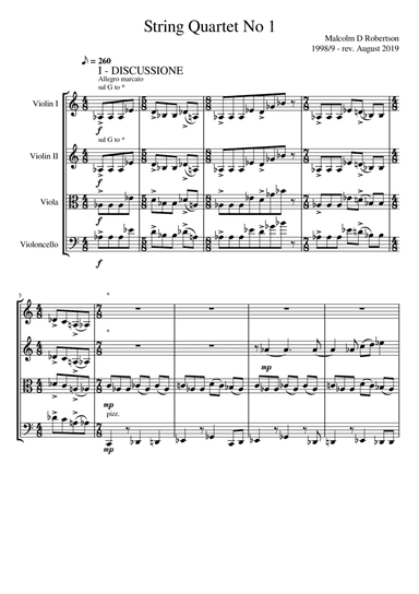 String Quartet No 1
