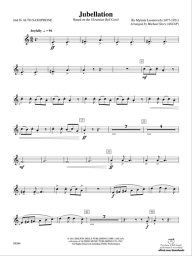 Jubellation: 2nd E-flat Alto Saxophone
