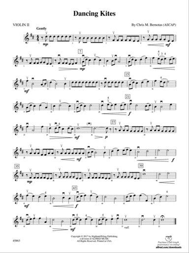 Dancing Kites: 2nd Violin