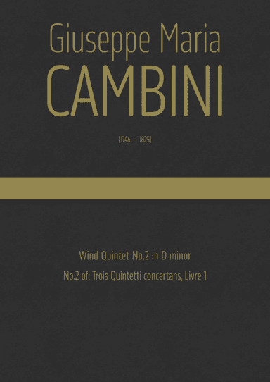 Cambini - Wind Quintet No.2 in D minor