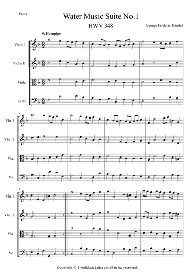Water Music Suite No.1 9 HWV 348