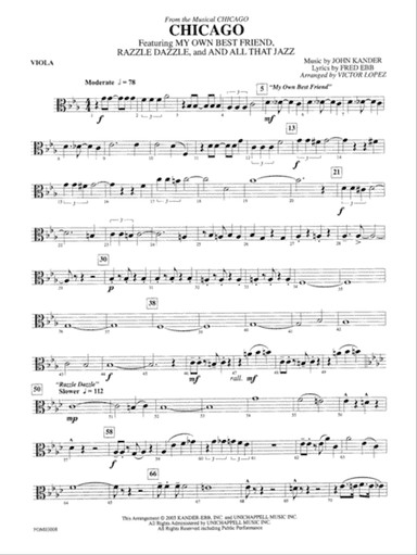 Chicago (from the musical Chicago): Viola