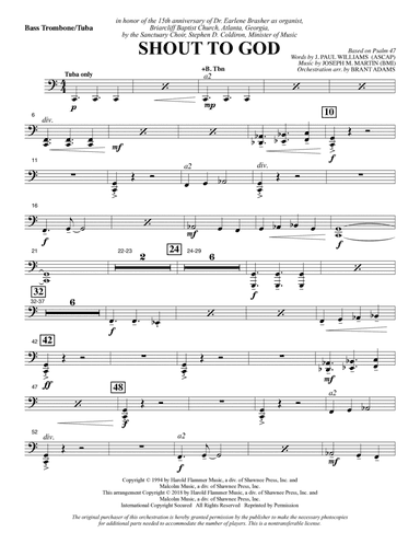 Shout to God - Bass Trombone/Tuba