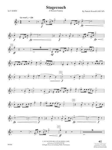 Stagecoach: 1st F Horn