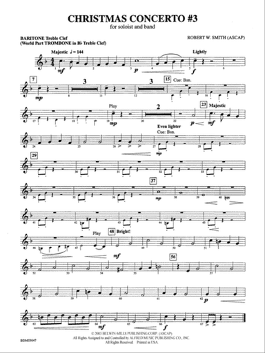 Christmas Concerto #3 (for Soloist and Band): Baritone T.C.