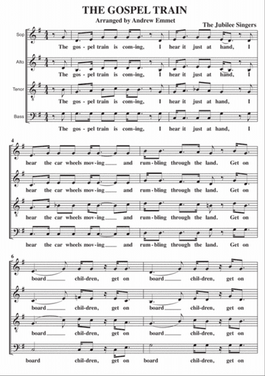 The Gospel Train A Cappella SATB