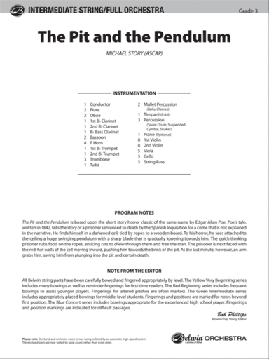 The Pit and the Pendulum: Score