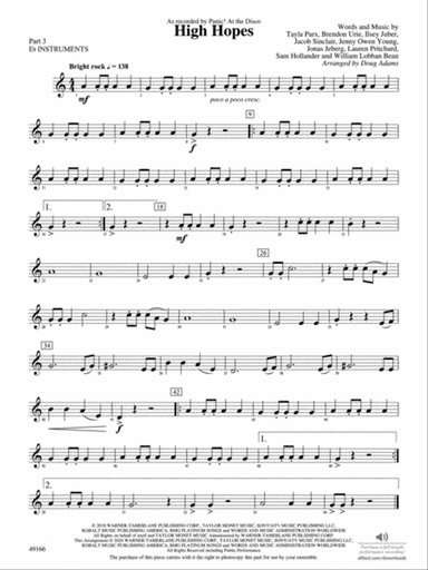 High Hopes: Part 3 - E-flat Instruments