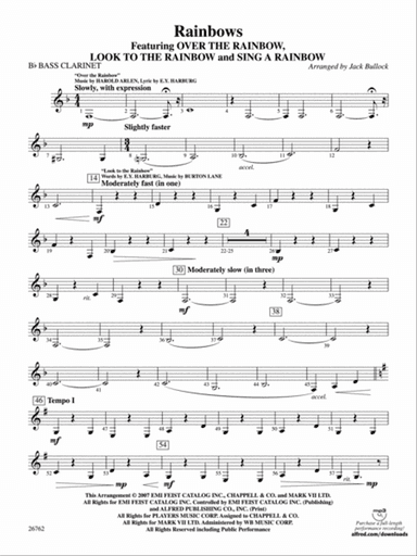 Rainbows: B-flat Bass Clarinet