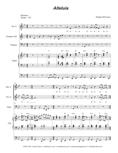 Alleluia (from "Messiah: The Great "I AM") (SAB)