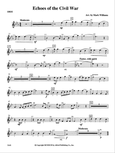 Echoes of the Civil War: Oboe