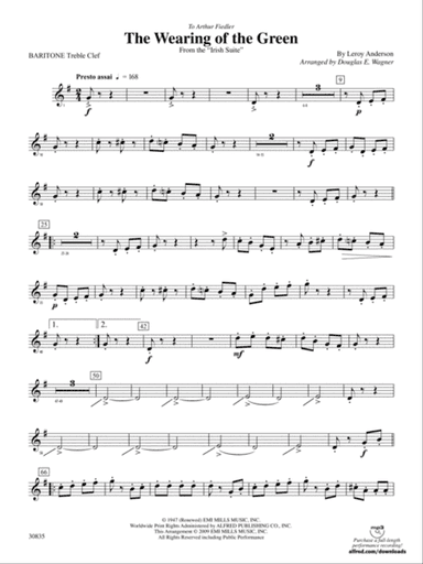 The Wearing of the Green (from the Irish Suite): (wp) Baritone T.C.