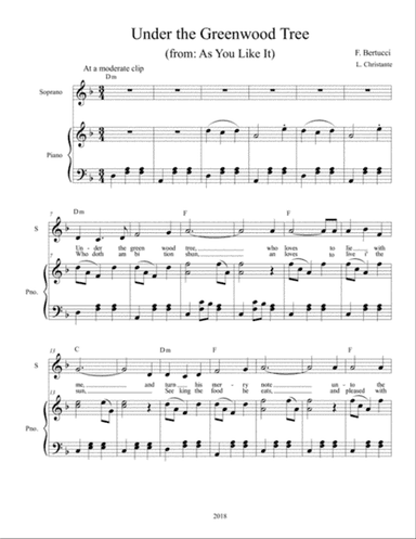 Under the Greenwood Tree