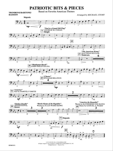 Patriotic Bits & Pieces (based on Favorite American Themes): 1st Trombone