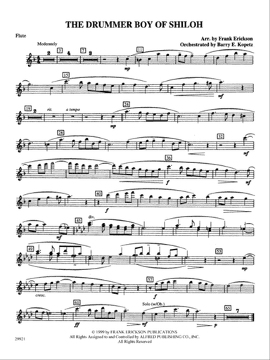 The Drummer Boy of Shiloh: Flute