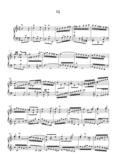 J.S.Bach:Three-Part Sinfonia No.13