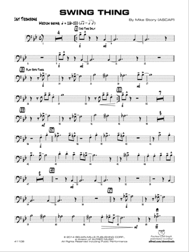 Swing Thing: 1st Trombone