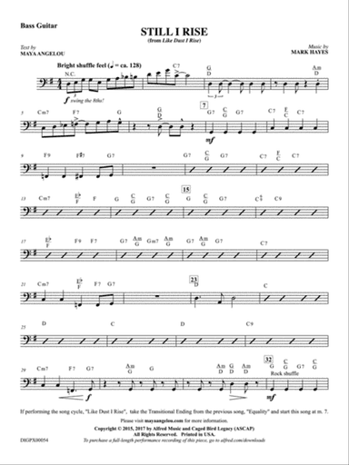 Still I Rise: Bass Guitar