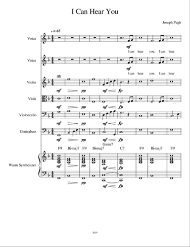 I Can Hear You/ (with string quartet)