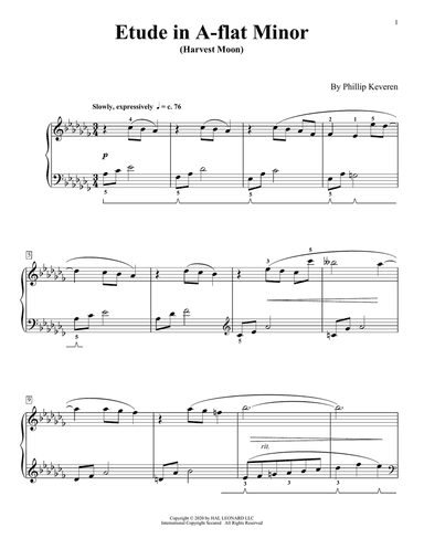 Etude In A-Flat Minor (Harvest Moon)