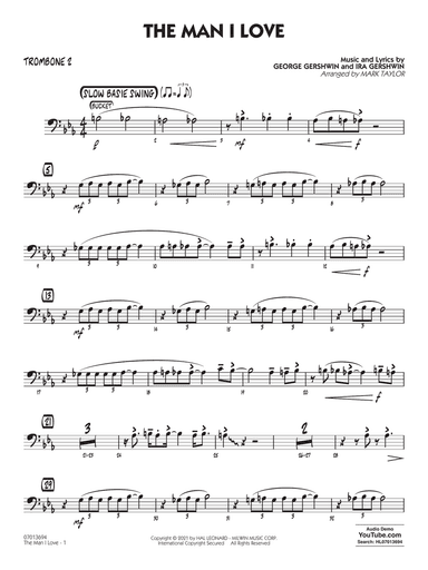 The Man I Love (arr. Mark Taylor) - Trombone 2