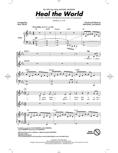 Heal The World (arr. Mac Huff)